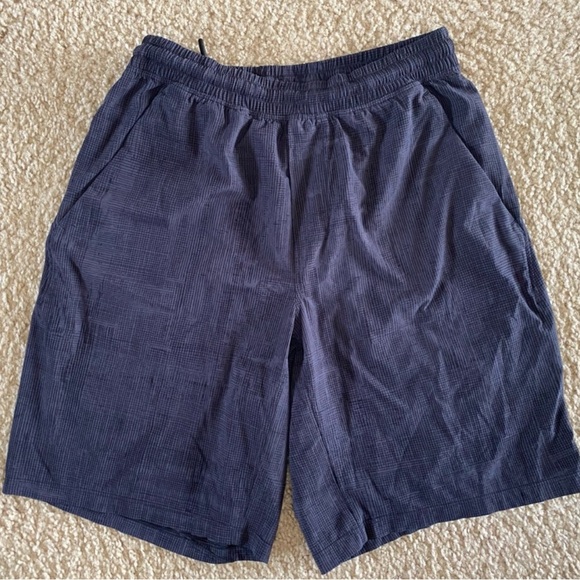 Lululemon Pace Breaker Short 9” Grid Lines Deep Coal Black *Linerless Size S - Picture 3 of 5